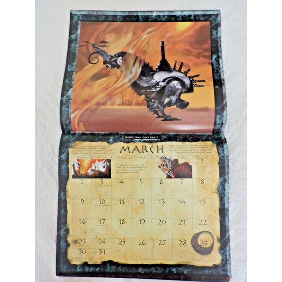 Magic The Gathering 1997  Wall Calendar 12 Magic Art Paintings 12x14 inches EUC - Picture 5 of 14